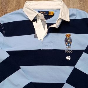 Ralph Lauren Polo Bear Rugby Shirt M NWT